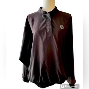 Zero Restriction Jacket Men’s Large Black Windbreaker 1/4 Snap Pullover Size L